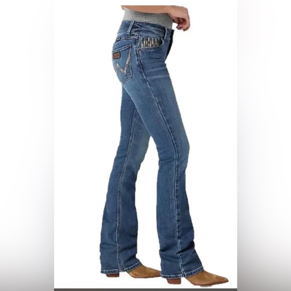 WRANGLER RETRO MAE BOOTCUT FAYE mid-rise LADIES JEANS size 24x34 new - 112328736 - Picture 3 of 3